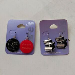Claires|  earrings polaroid camera